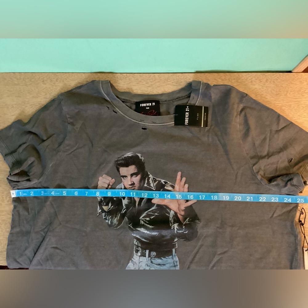 Elvis Presley X Forever 21 Distressed Size 2X Don’t Be Cruel T-Shirt NWT - Picture 11 of 13
